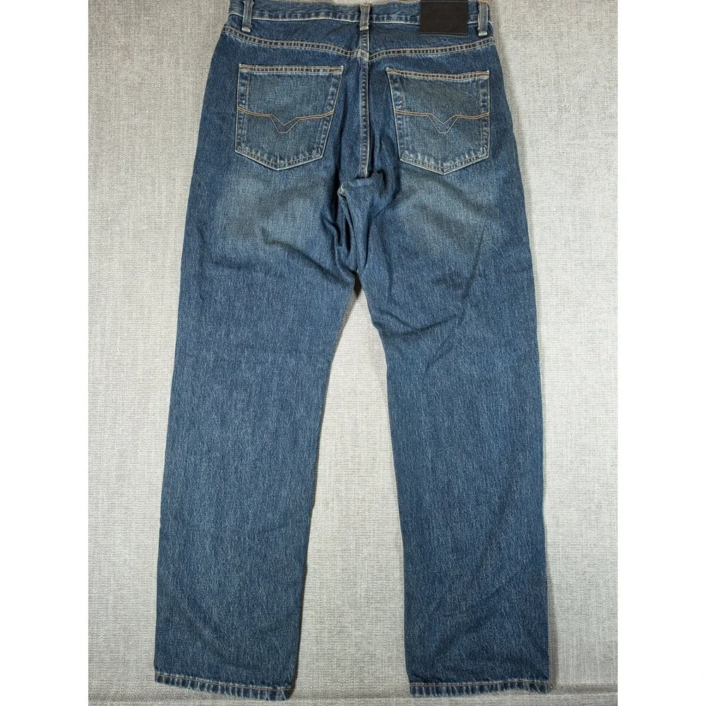 Harley Davidson Jeans Mens 34/32 Blue Traditional Fit Straight Leg Denim